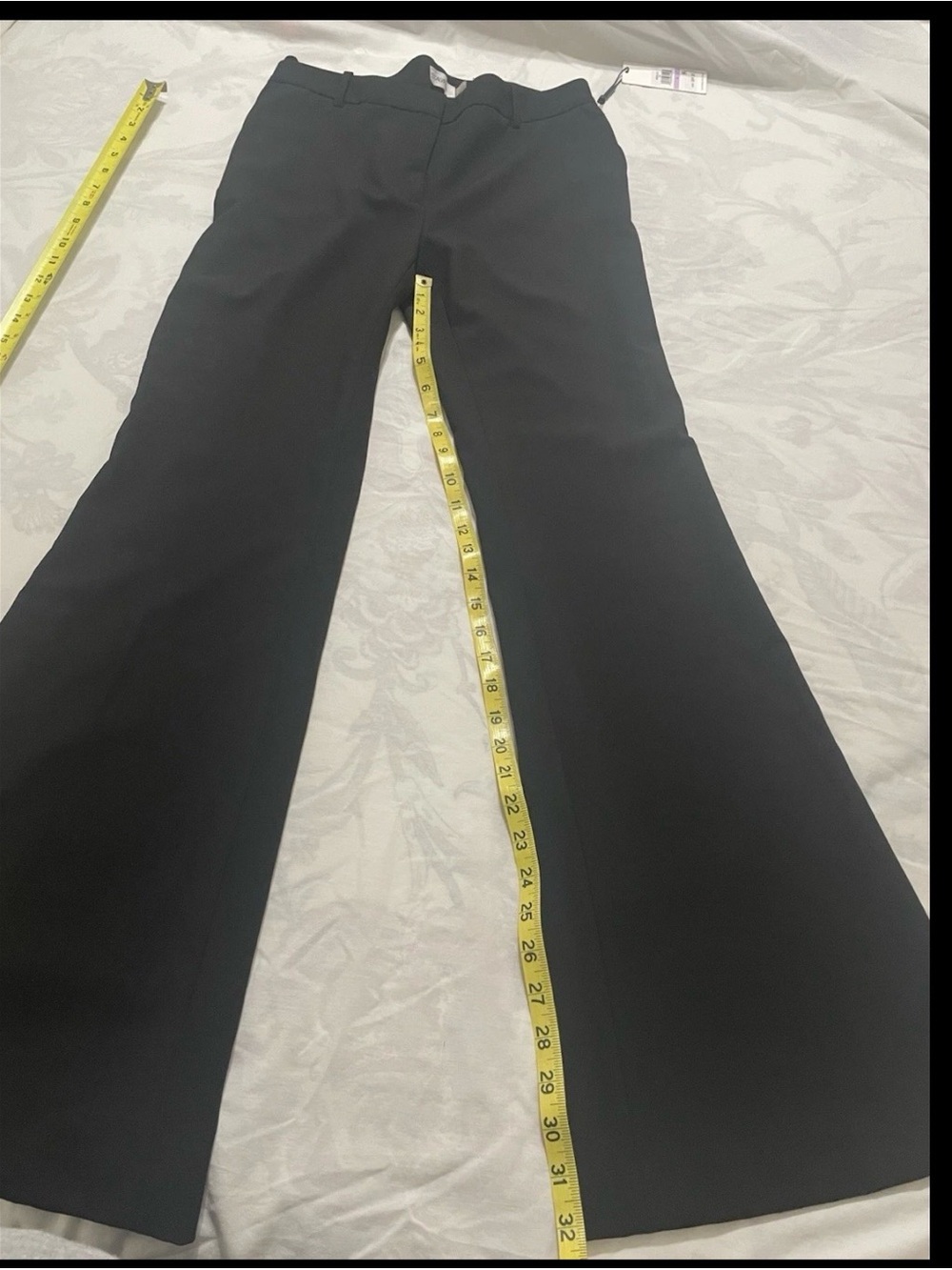 Professional work pants. Calvin Klein Black Boot-Cut Flare Dress Pants. - Picture 4 of 8